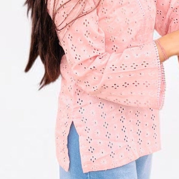 Pure Cotton Hakoba Embroidery Short Kurti