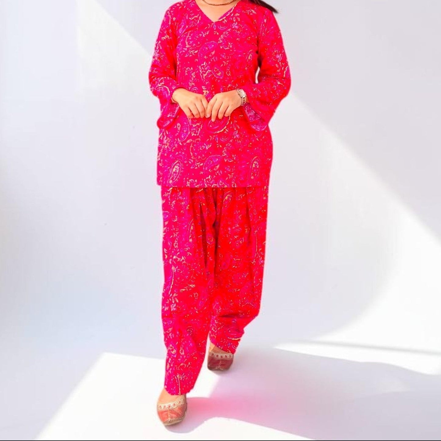 The Royal Fuchsia Hacuba Farshi co-ord set