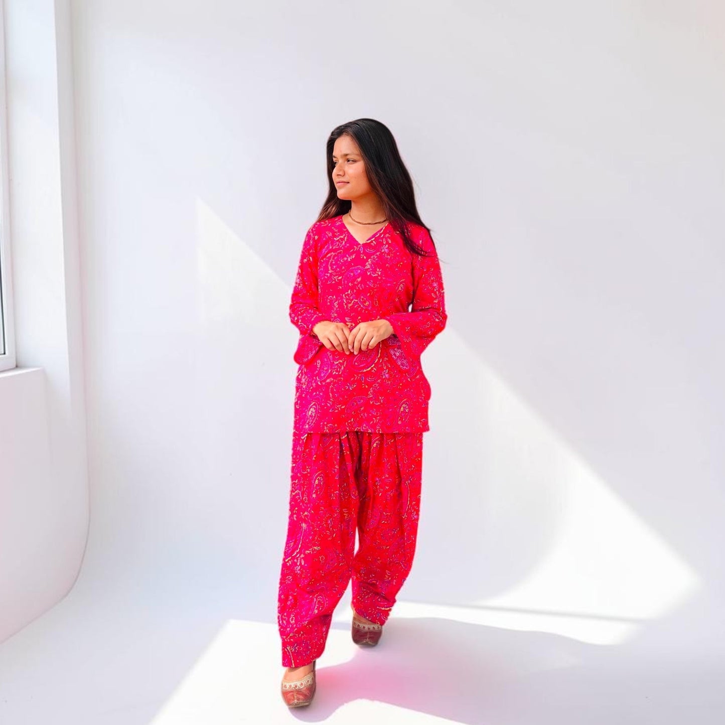 The Royal Fuchsia Hacuba Farshi co-ord set