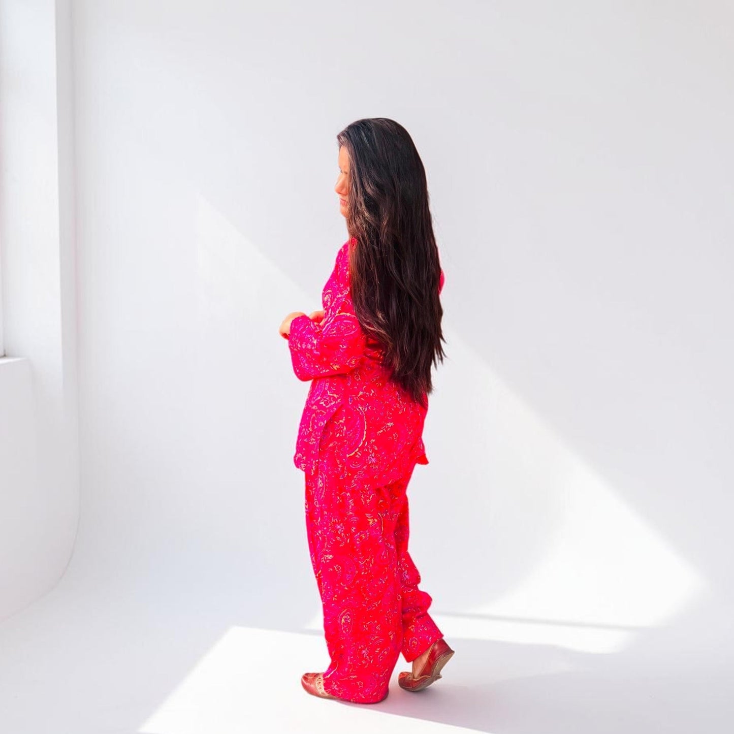 The Royal Fuchsia Hacuba Farshi co-ord set
