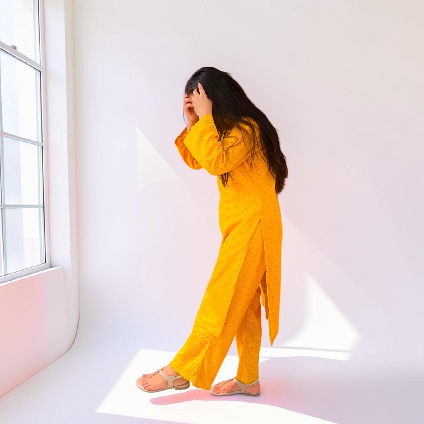 Golden Glow Hakoba Co-ord Set