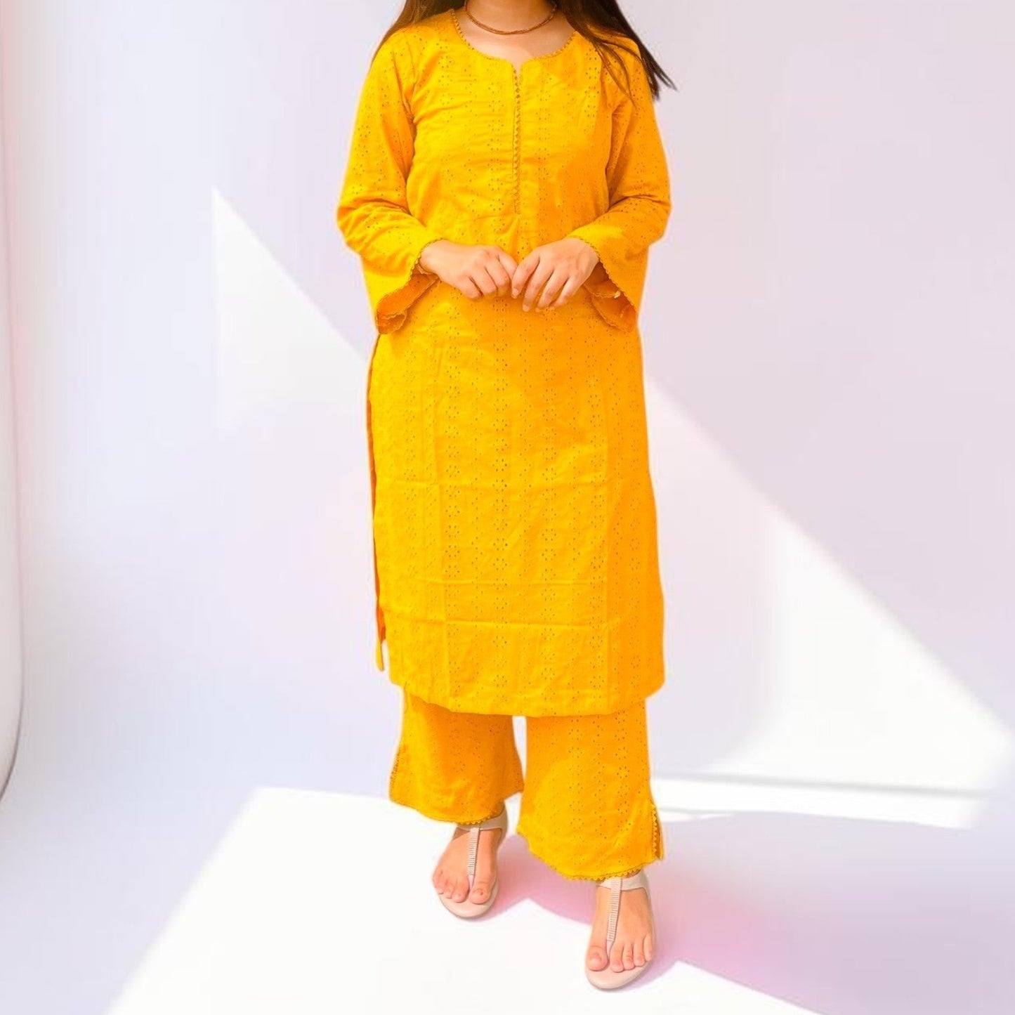 Golden Glow Hakoba Co-ord Set