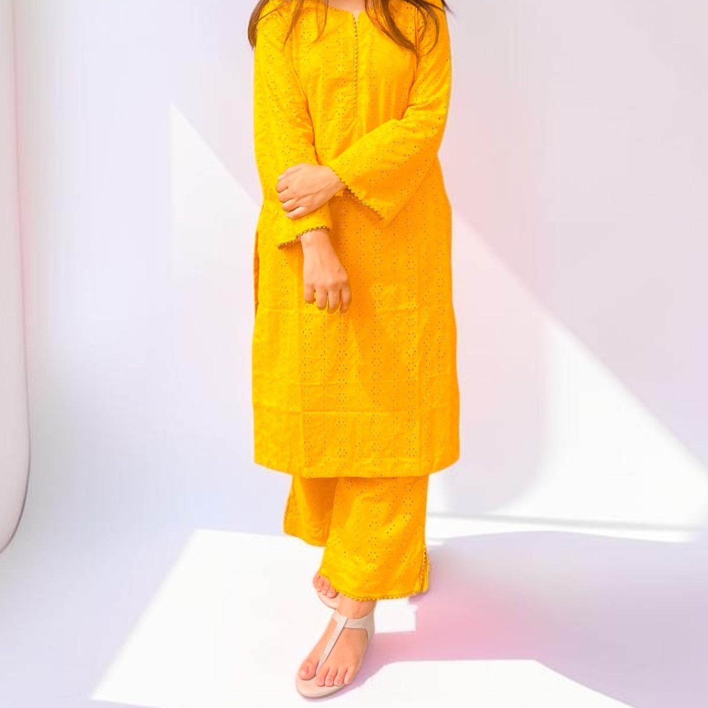 Golden Glow Hakoba Co-ord Set