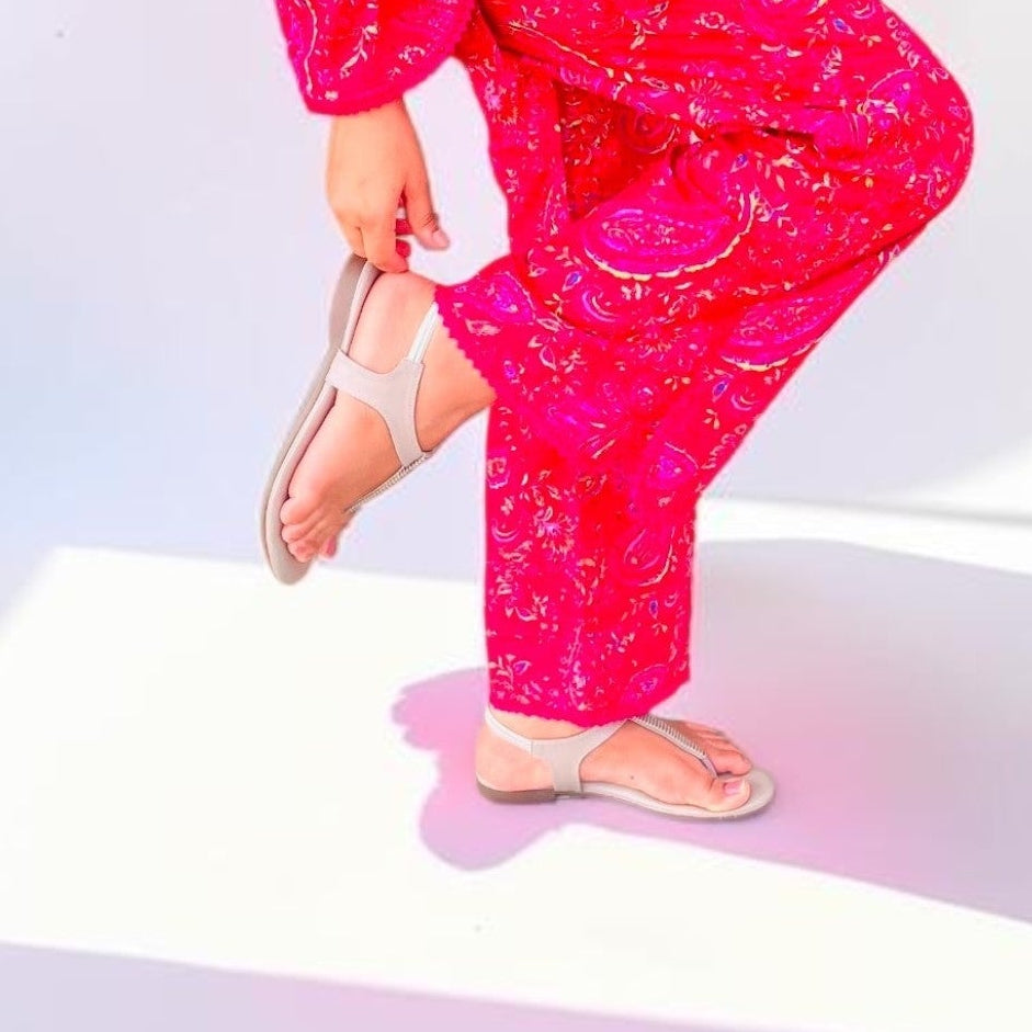 Vibrant Pink Hakoba Co-Ord Set