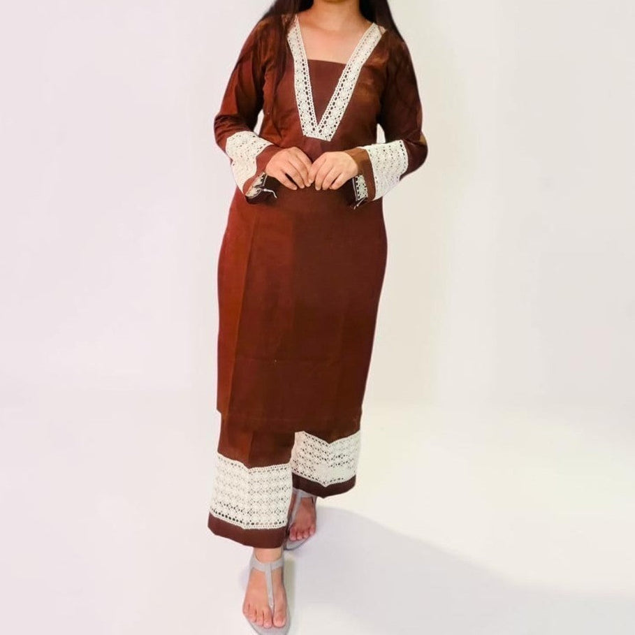 Chestnut Edit Lace 2-Piece Co-ord Set