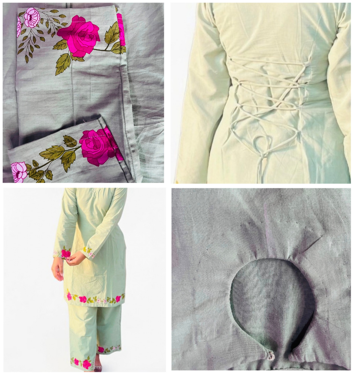 Sage Green Dori-Back Co-ord Set