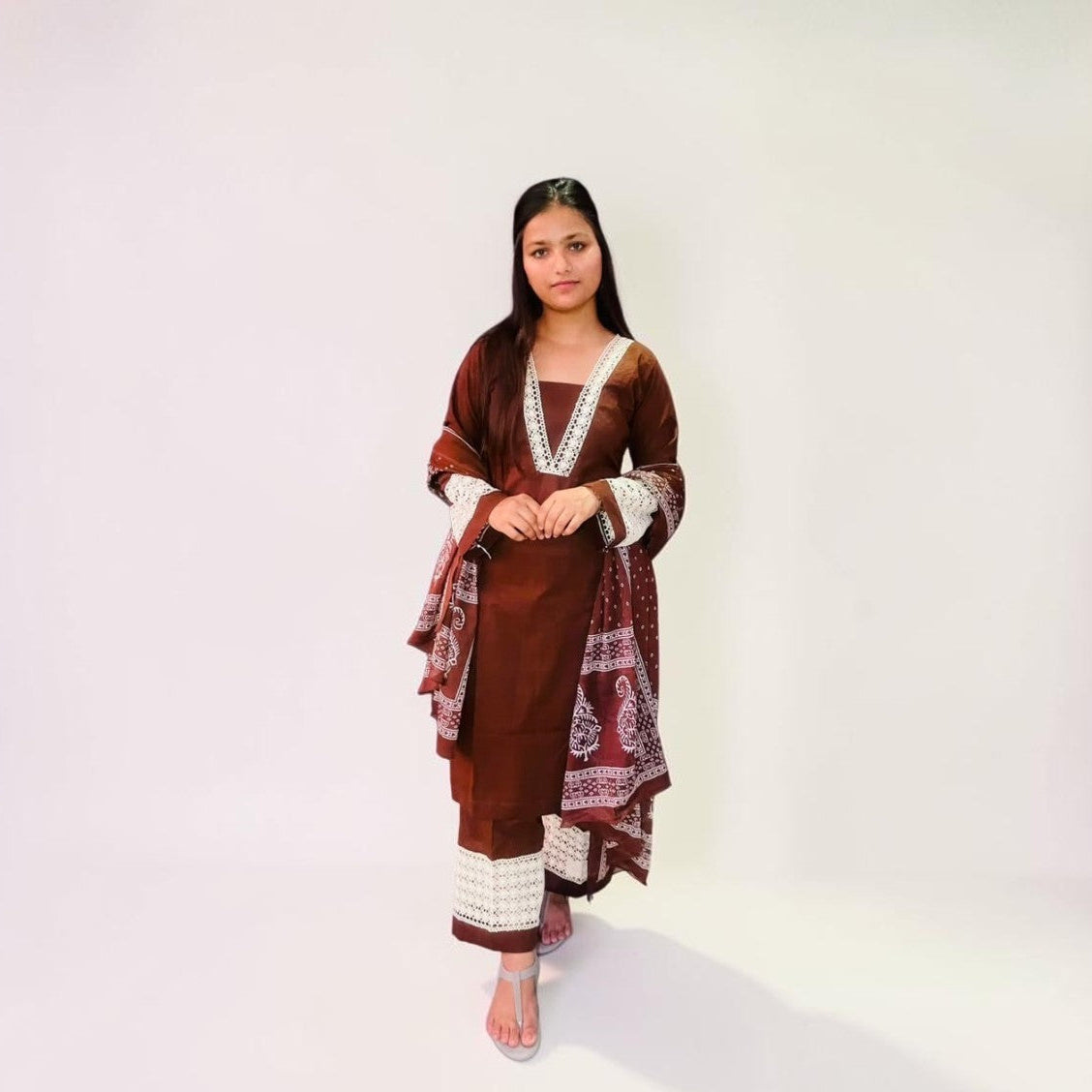 Chestnut Edit Lace 3-Piece Co-ord Set